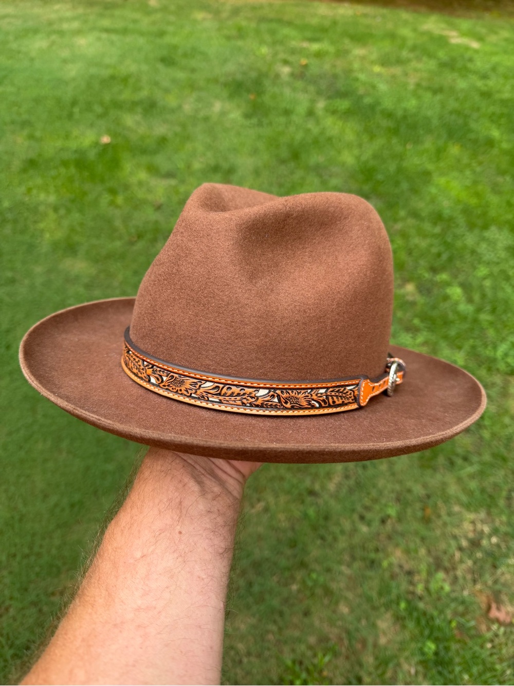 Burns Custom Hats Western Style Hat 7 1/4